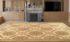 Beige Fine Hand Knotted Abusson Rug 10'3'' X 14'