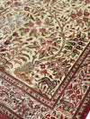 Ivory Fine Persian Pure Silk Qum 4'3'' X 6'7''