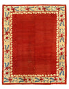 Red color Antique Chinese Art Deco 8' X 9'8''