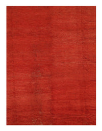 Red color Antique Chinese Art Deco 8' X 9'8''