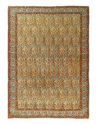 Ivory Persian Antique Qum rug 7'.5'' x 10'.2''