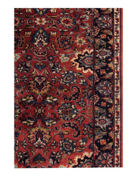 Red Indian Tabriz Design Runner 2' X 6'