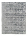 Hand-Knotted Wool/Silk Gray Area Rug - 8'10" x 12'