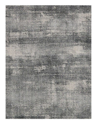 Hand-Knotted Wool/Silk Gray Area Rug - 8'10" x 12'