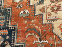 Rust Color Persian Antique Serapi 11' X 13'11''