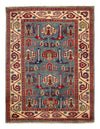 Contemporary Pak Kazak Lamb's Wool Rug - 3'6" x 5'