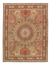 Multi Color Persian Tabriz Design Gonbad 10' X 13'