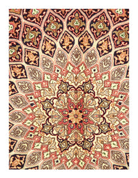 Multi Color Persian Tabriz Design Gonbad 10' X 13'