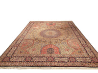 Multi Color Persian Tabriz Design Gonbad 10' X 13'