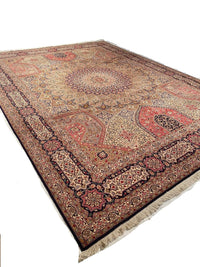 Multi Color Persian Tabriz Design Gonbad 10' X 13'