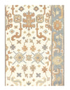 Ivory Fine Hand Knotted Oushak Runner 2'6'' X 12'3''