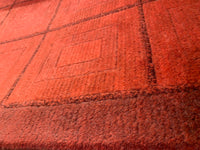 Red Tibetan Rug 5' X 8'