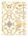 Ivory Fine Hand Knotted Oushak Runner 2'7'' X 8'1''