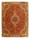 Rust Color Fine Hand Knotted Persian Design Tabriz Design 9'1'' X 12'1''