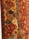 Rust Color Fine Hand Knotted Persian Design Tabriz Design 9'1'' X 12'1''