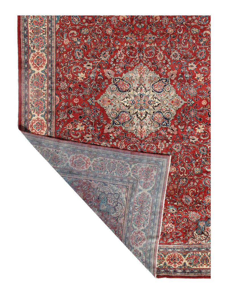 Red color Fine Hand Knotted Persian Mahal 12' X 18'9''