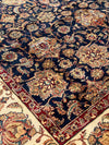 Navy Blue Fine Hand Knotted Agra 9' X 12'7''