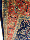 Navy Blue Fine Hand Knotted Persian sarouk Design 12'4'' X 17'8''