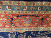 Navy Blue Fine Hand Knotted Persian sarouk Design 12'4'' X 17'8''