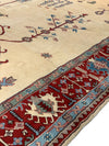 Ivory Fine Hand Knotted romanian Oushak 12' X 19'