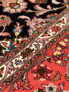 Black Persian Tabriz Design Silk & wool 8'.3'' x 9'.9''