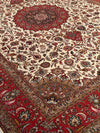 Ivory Persian Tabriz Design silk & wool 8' 1'' X 11'6''