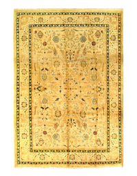 Ivory Fine Hand Knotted Ziegler design Rug 10'1'' X 13'9''