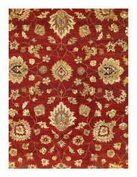 Rust Color Fine Hand Knotted Farahan Design 10' X 14'2''