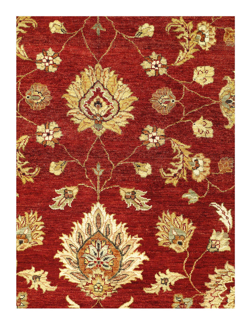 Rust Color Fine Hand Knotted Farahan Design 10' X 14'2''