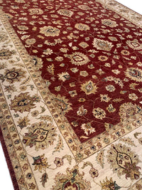 Rust Color Fine Hand Knotted Farahan Design 10' X 14'2''