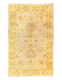 Ivory Fine Hand Knotted Farahan Design 5'2'' X 8'