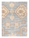 Light Blue Fine Hand Knotted Oushak Runner 2'7'' X 9'11''