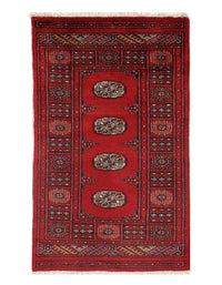 Fine Pak Bokhara Hand-Knotted Rug - 2'7" Ã 4'2"