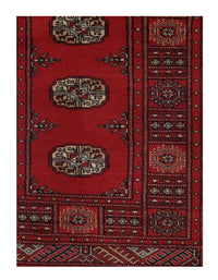 Fine Pak Bokhara Hand-Knotted Rug - 2'7" Ã 4'2"