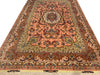 Rose Color fine Persian 70 Raj Tabriz Design silk & wool Rug 6'6'' X 10'