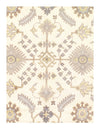 Ivory Fine Hand Knotted Oushak Rug 9' X 12'