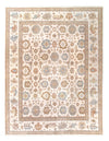 Ivory Fine Hand Knotted Oushak Rug 13'11'' X 18''