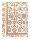 Ivory Fine Hand Knotted Oushak Rug 13'11'' X 18''