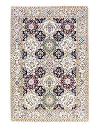 Multi Color Fine Hand Knotted Persian silk & wool Nain 5' X 7'5''