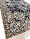 Multi Color Fine Hand Knotted Persian silk & wool Nain 5' X 7'5''