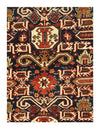 Navy Blue Russian Antique Kazak 4'8'' X 6'4''