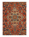 Navy Blue Fine Hand Knotted Persian Antique Kashan 4' X 6'11''