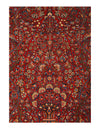 Red Color Fine Persian Antique Kashan 4'5'' X 6'11''