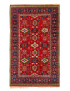 Red Color Fine Hand Knotted antique Turkish Kazak 4'1'' X 6'6''