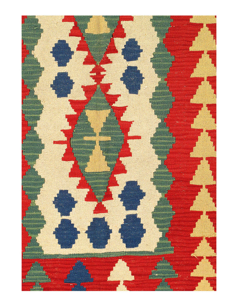 Multi Color Flat Weave Turkish Kilim 3'9'' X 5'6''