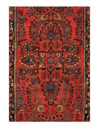 Rust Color Persain Antique Sarouk 2'6'' X 4'11''