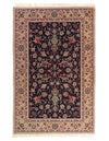 Navy Blue Persain silk & wool Isfahan rug 6'8'' X 10'1''