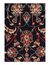 Navy Blue Persain silk & wool Isfahan rug 6'8'' X 10'1''