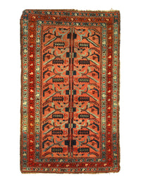 Fine Hand Knotted Persian Hamadan 3'5'' X 6'