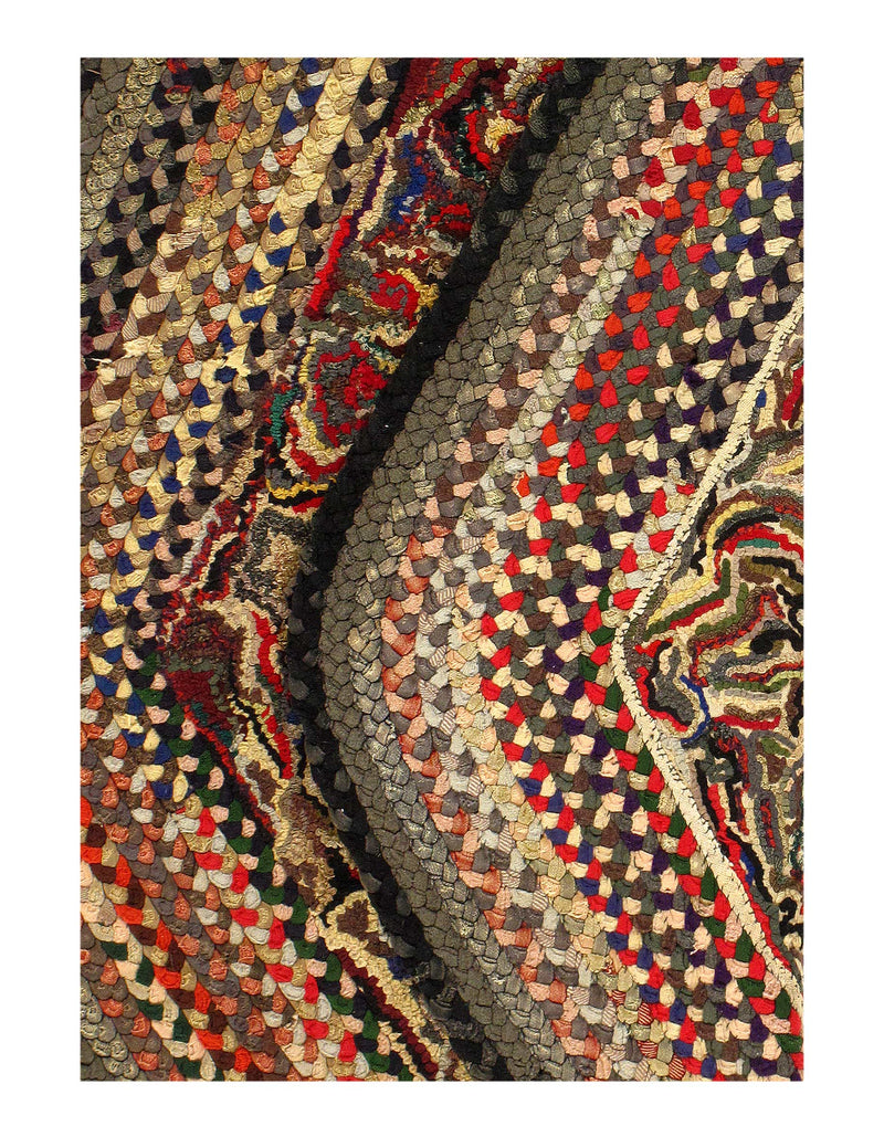 Modern Braided Rug 3'4'' X 4'11''